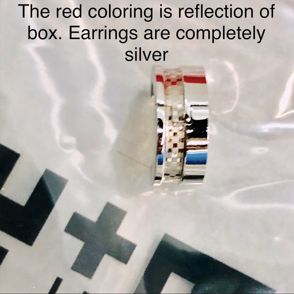 M+Y Steel Earrings (pierced huggies) - Picture 4 of 5